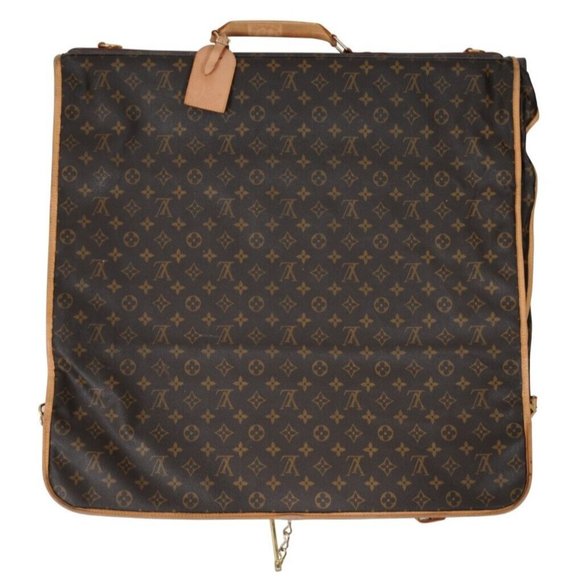 Louis Vuitton Lv Monogram Cabin Folding Garment Travel Bag Brown Logo Suit Jacke - Picture 2 of 16